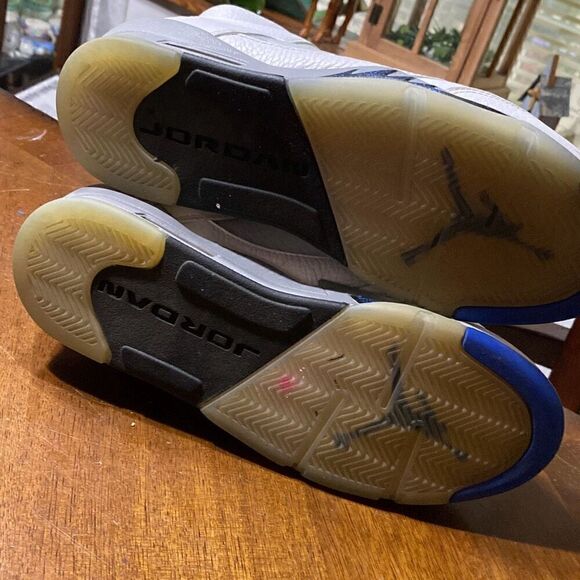 Air Jordan 5 Retro V White Stealth size 7Y - Picture 8 of 9